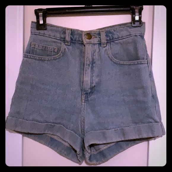 American Apparel Pants - Light wash jean shorts